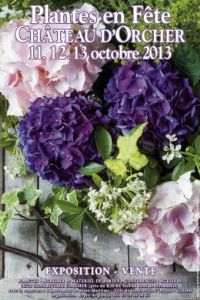 Plantes en Fête au Château d'Orcher. Du 11 au 13 octobre 2013 à Gonfreville l'Orcher. Seine-Maritime. 